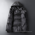 custom wholesale winter men padding padded jacket thick puffer puff warm plus size jackets with hooded for men